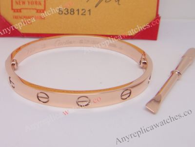 Cartier Love bracelet Rose Gold Bracelet with screwdriver